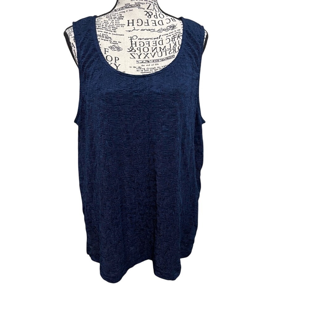 Chico's Deep Blue Tank Top